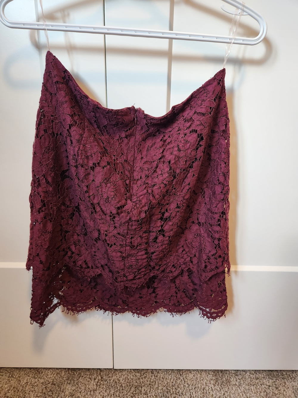 Lulus ‘Turn Back Time’ Burgundy Two Piece Set - Picture 9 of 10